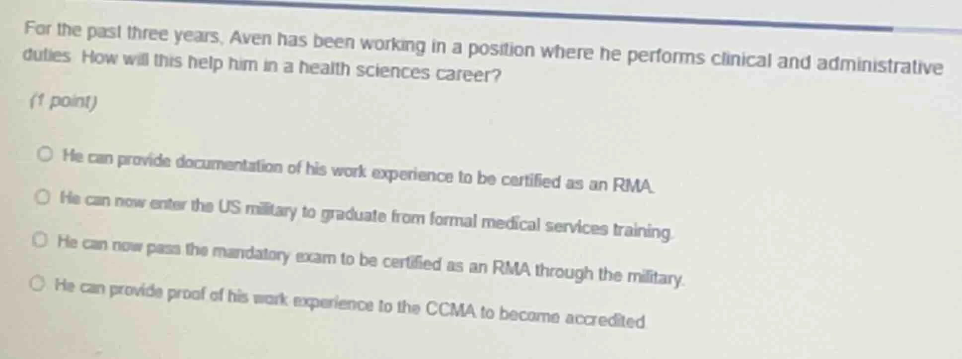 for the past three years, aven has been working in a position where he …