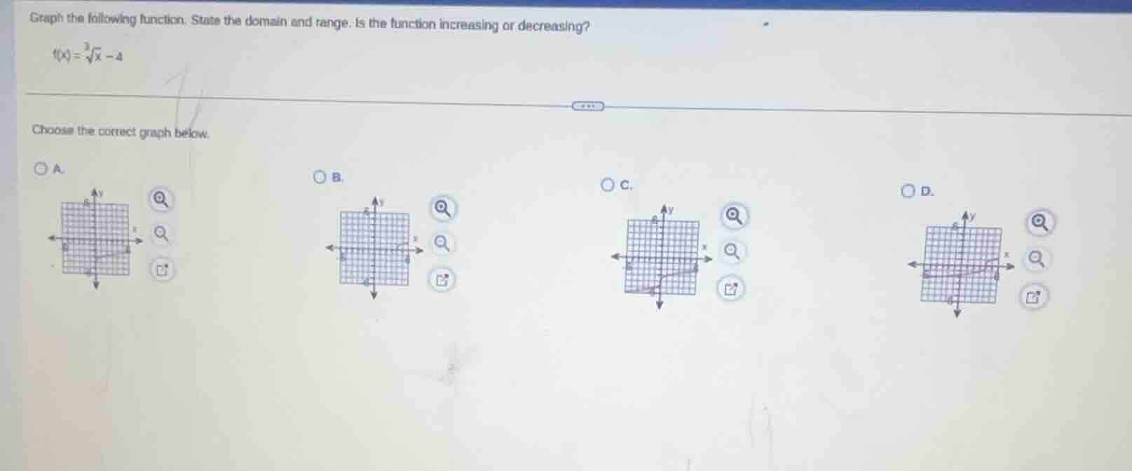 graph the following function. state the domain and range. is the functi…