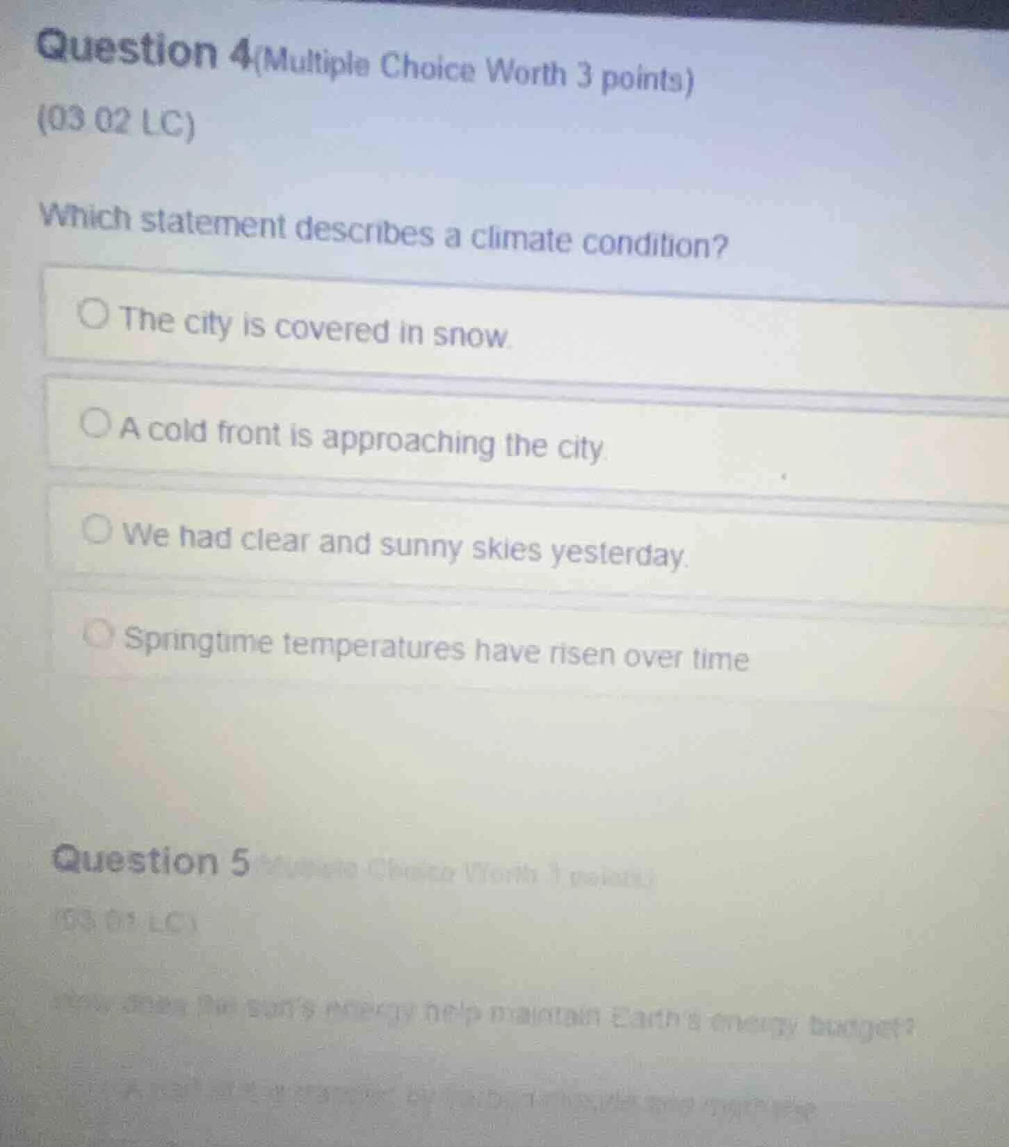 question 4(multiple choice worth 3 points) (03 02 lc) which statement d…