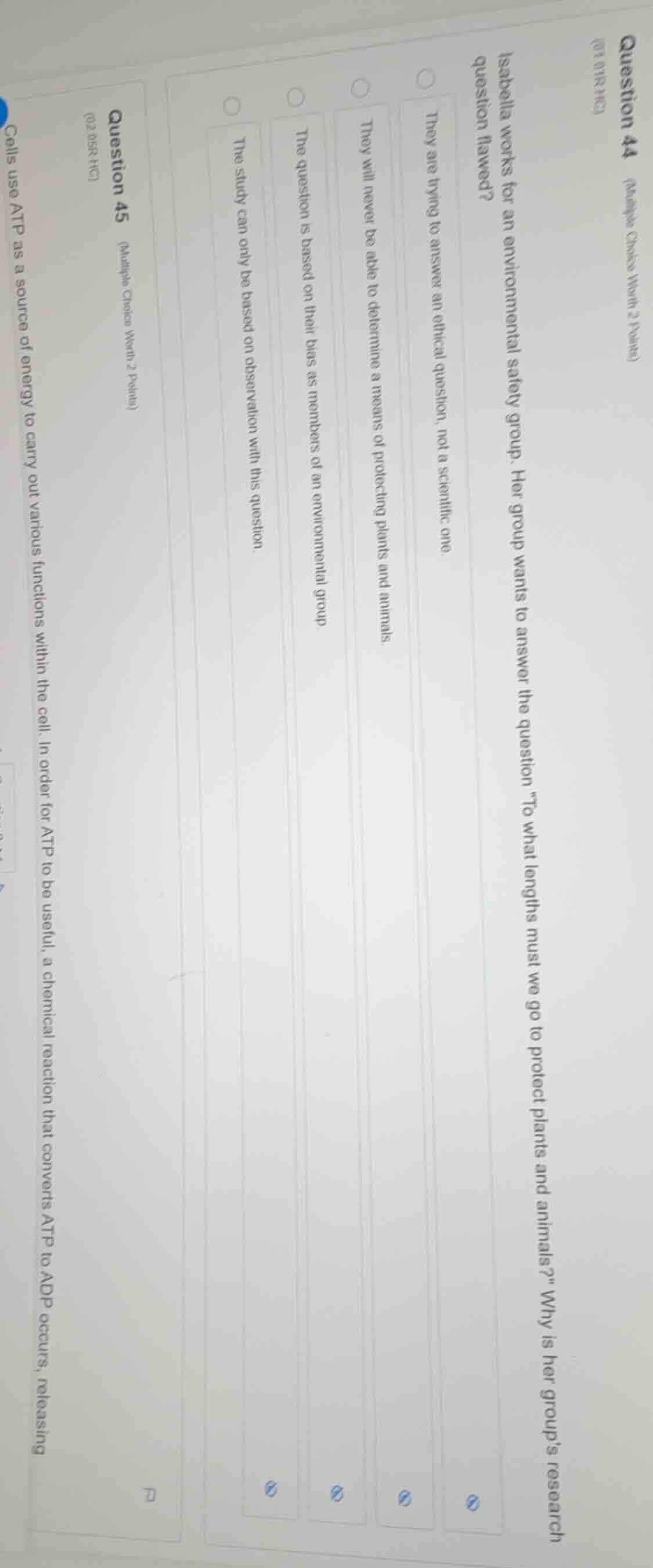 question 44 (multiple choice worth 2 points) (01.01 rc) isabella works …