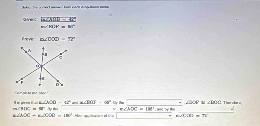select the correct answer form each drop - down menu given: ( mangle ao…