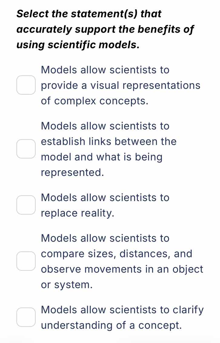 select the statement(s) that accurately support the benefits of using s…