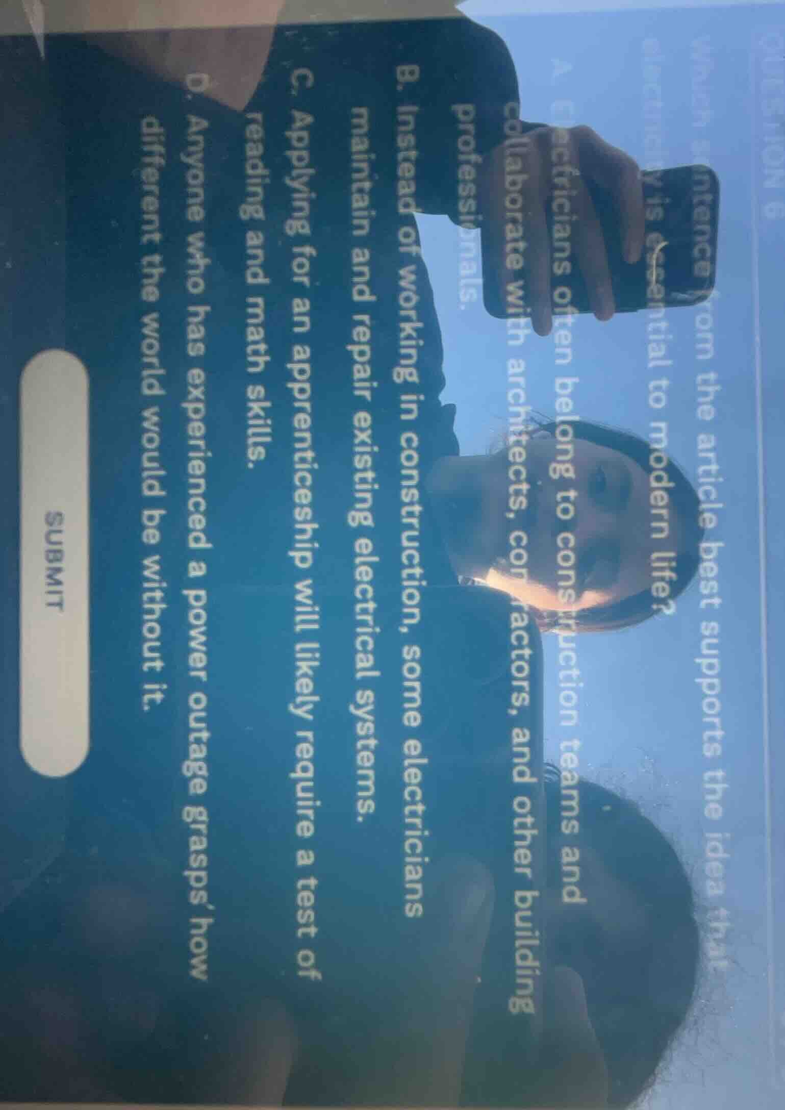 which sentence from the article best supports the idea that electricity…