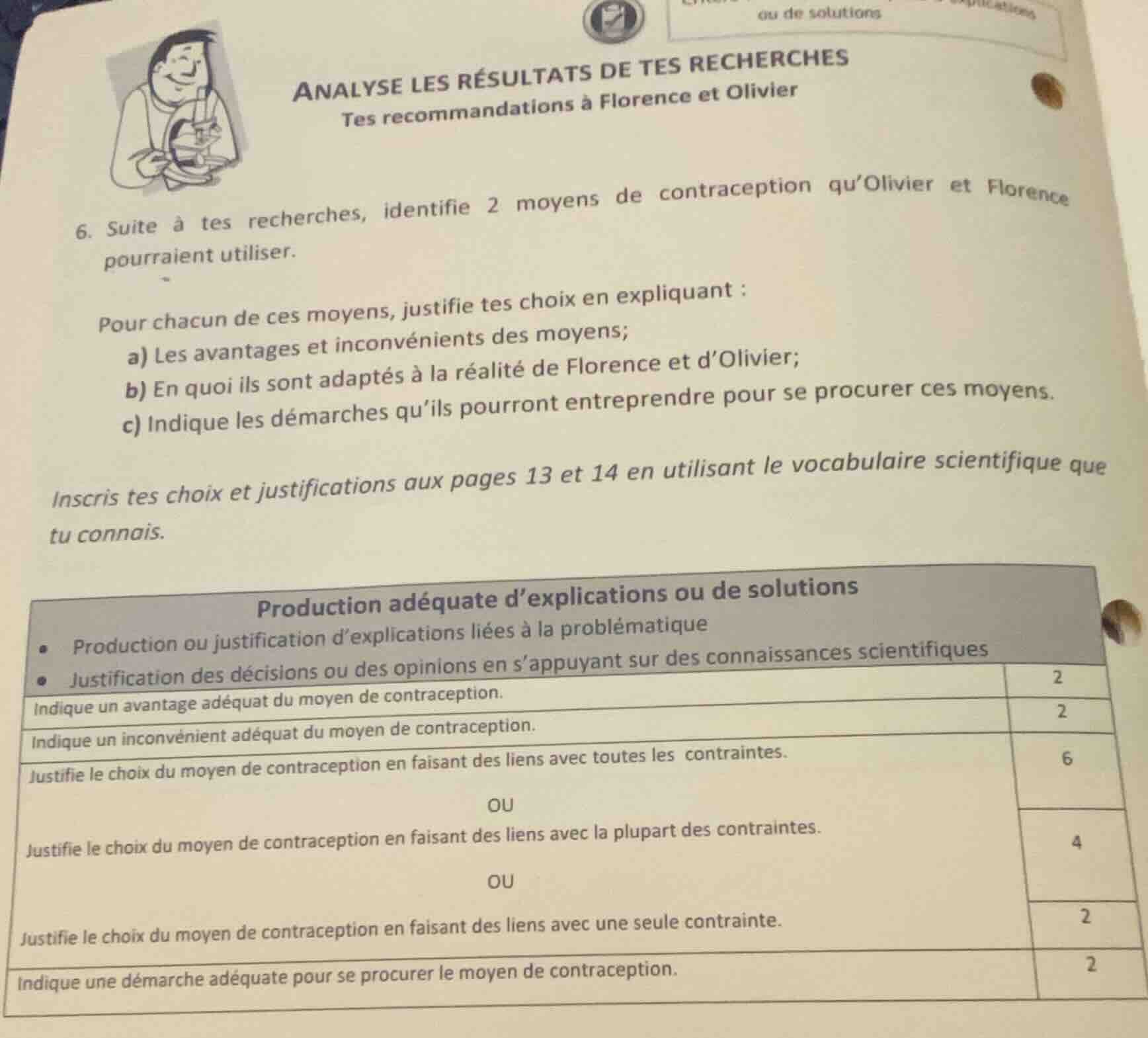 analyse les résultats de tes recherches tes recommandations à florence …