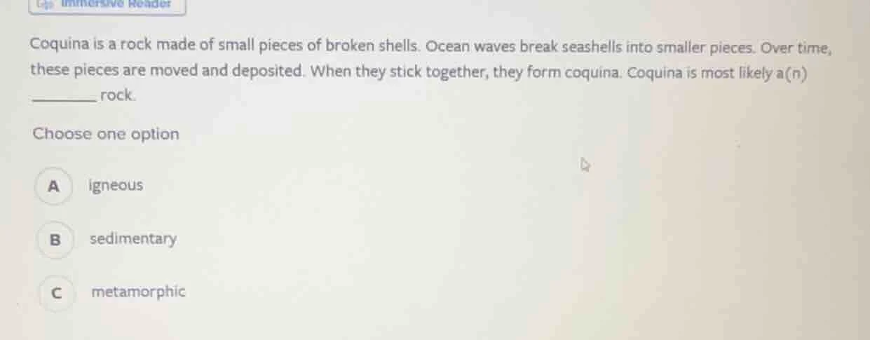 coquina is a rock made of small pieces of broken shells. ocean waves br…