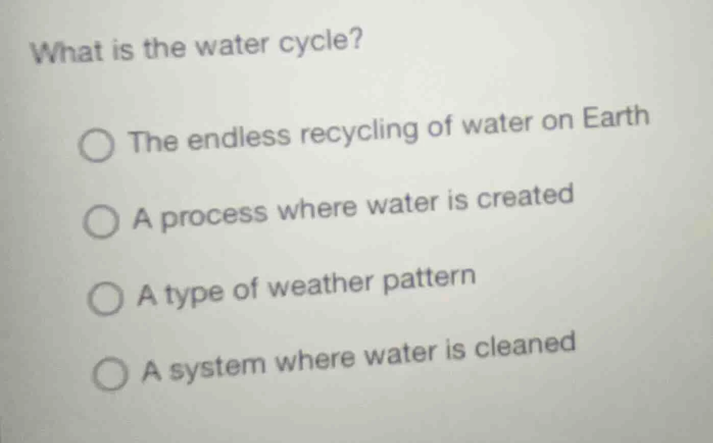 what is the water cycle? the endless recycling of water on earth a proc…