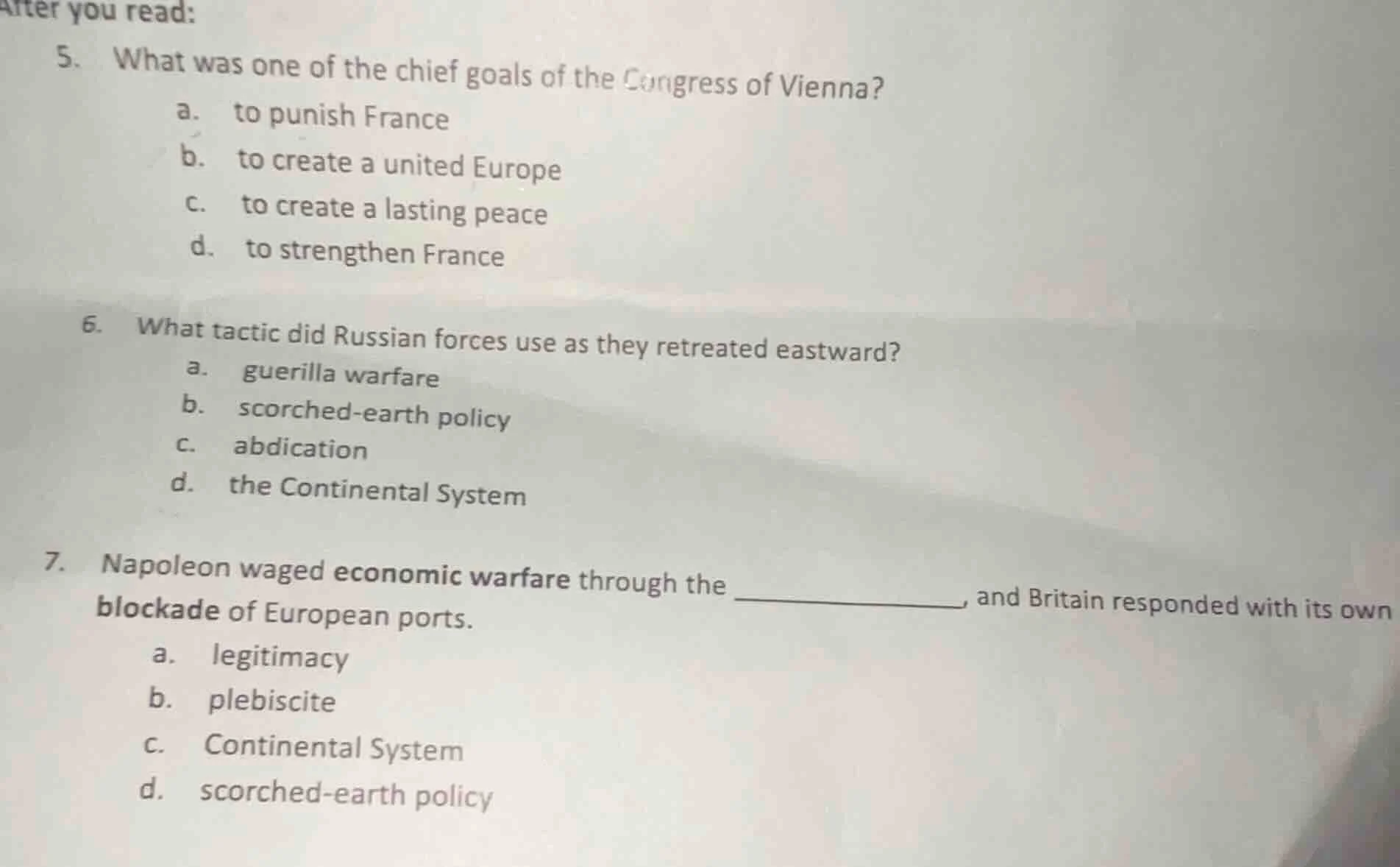 after you read: 5. what was one of the chief goals of the congress of v…