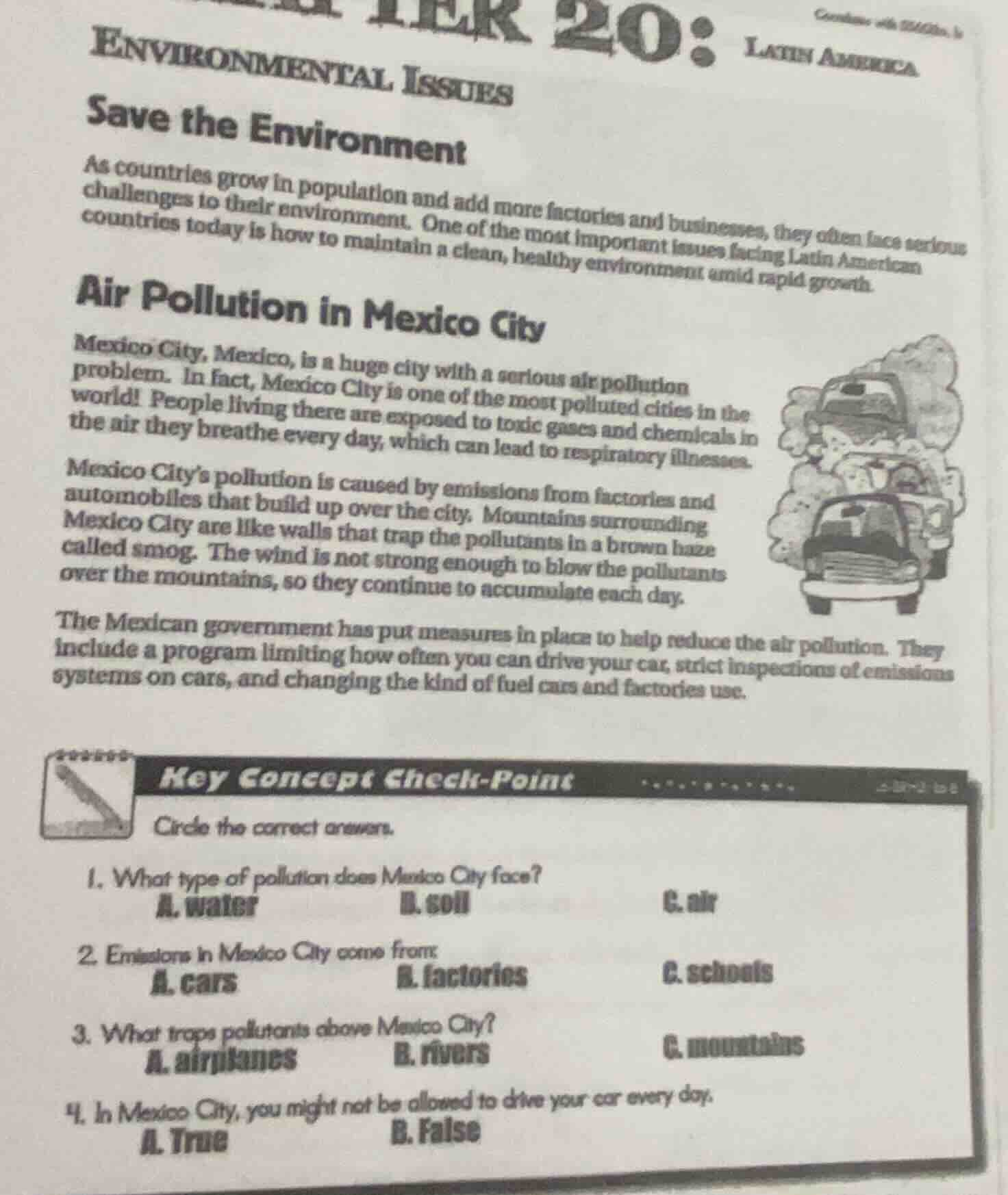 chapter 20: environmental issues latin america save the environment as …