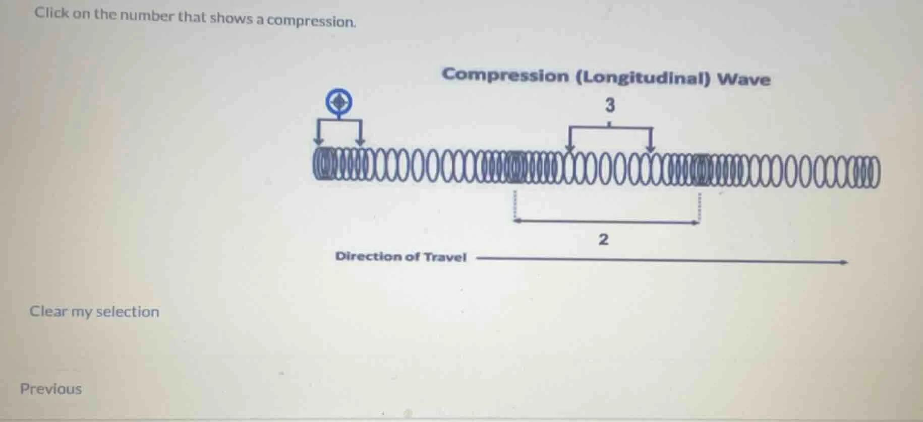 click on the number that shows a compression. compression (longitudinal…
