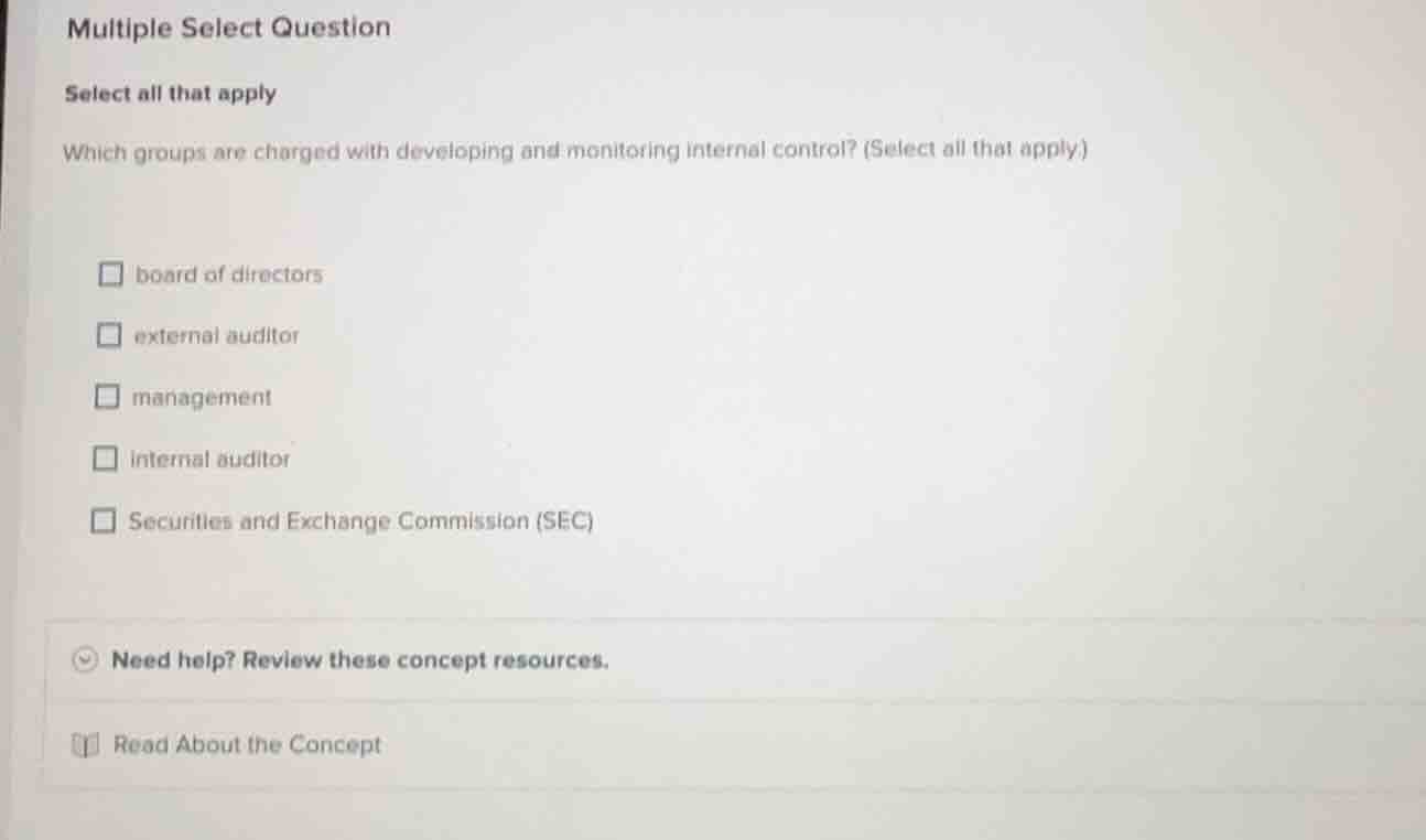 multiple select question select all that apply which groups are charged…