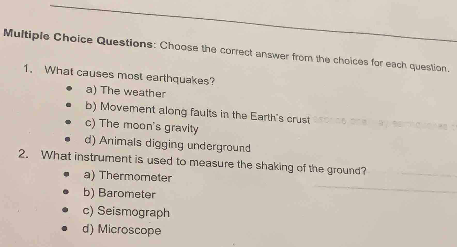 multiple choice questions: choose the correct answer from the choices f…