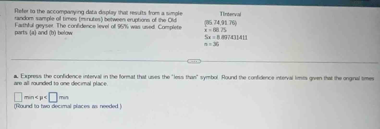 refer to the accompanying data display that results from a simple rando…