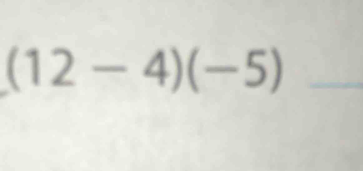 (12 - 4)(-5)