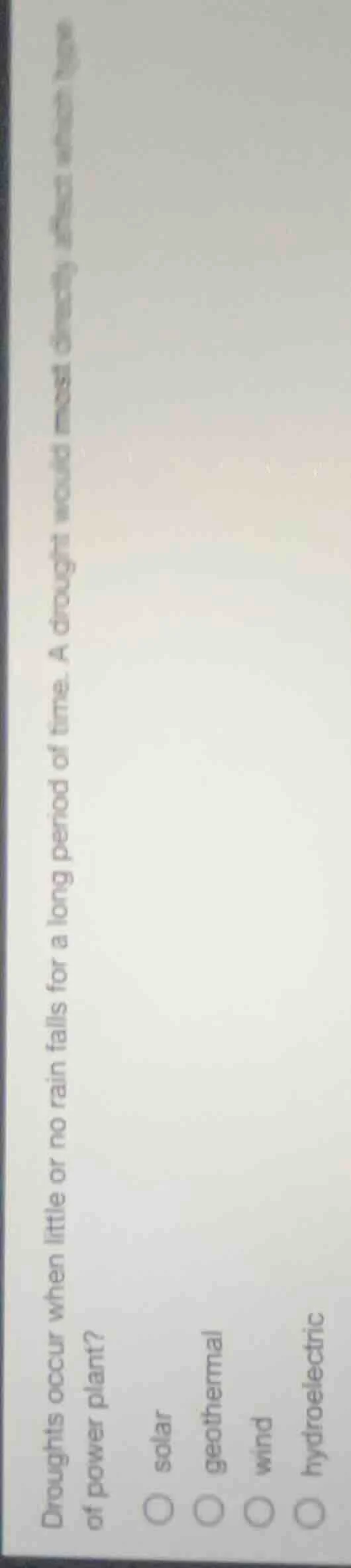 droughts occur when little or no rain falls for a long period of time. …