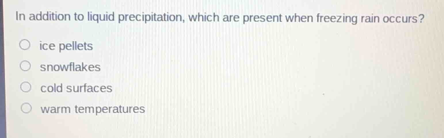 in addition to liquid precipitation, which are present when freezing ra…
