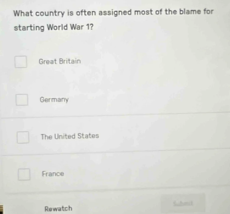 what country is often assigned most of the blame for starting world war…