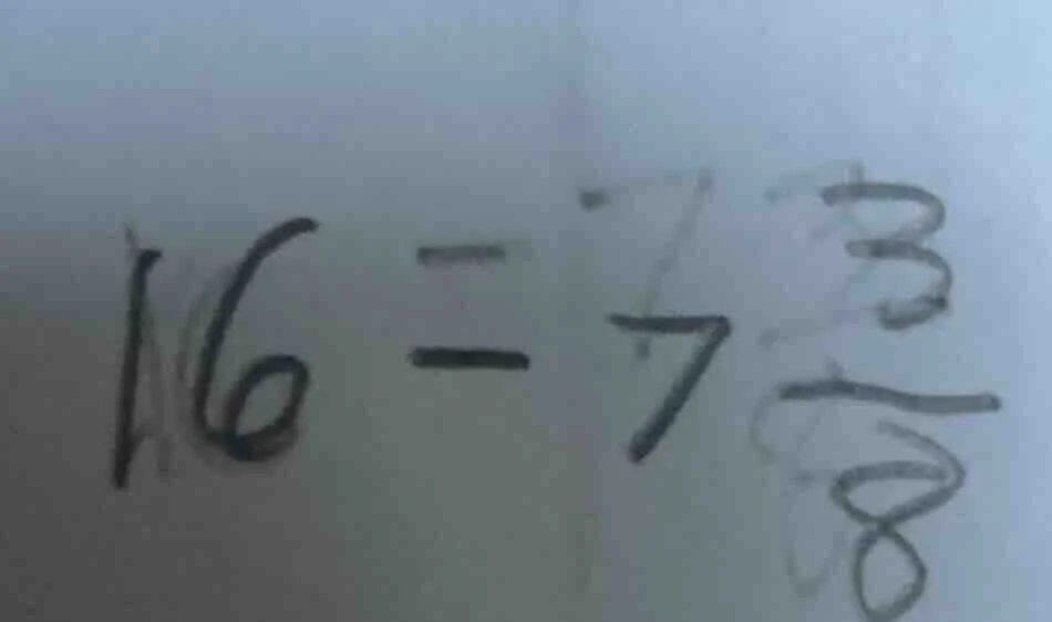16 - 7\\frac{3}{8}