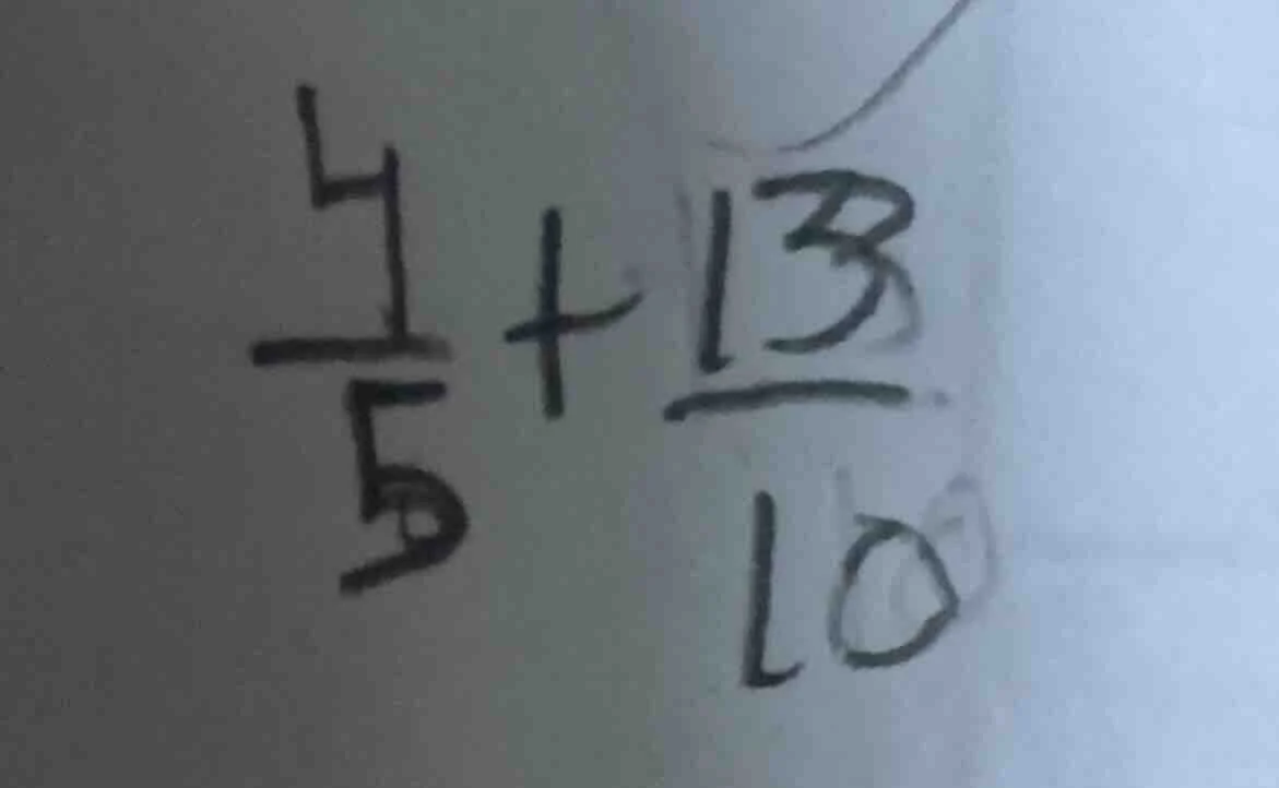 (\frac{4}{5} + \frac{13}{10})