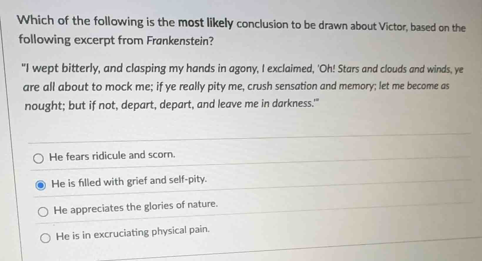 which of the following is the most likely conclusion to be drawn about …