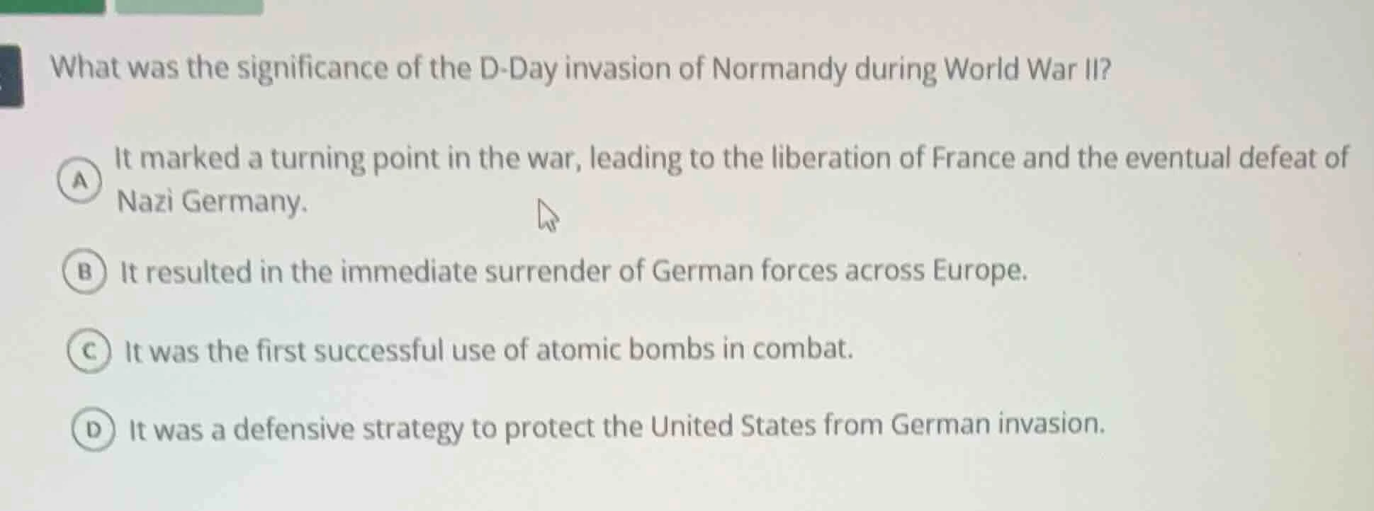 what was the significance of the d-day invasion of normandy during worl…