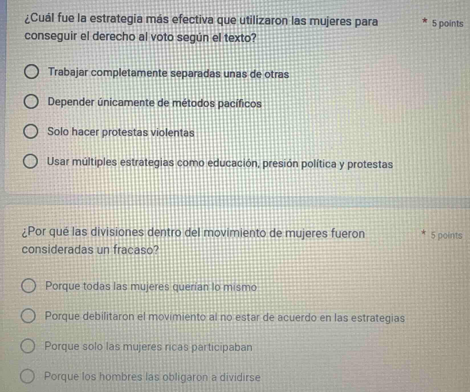 ¿cuál fue la estrategia más efectiva que utilizaron las mujeres para co…