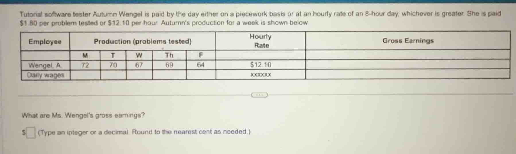 tutorial software tester autumn wengel is paid by the day either on a p…