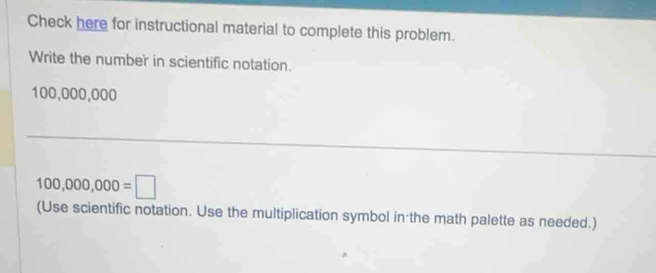 check here for instructional material to complete this problem. write t…