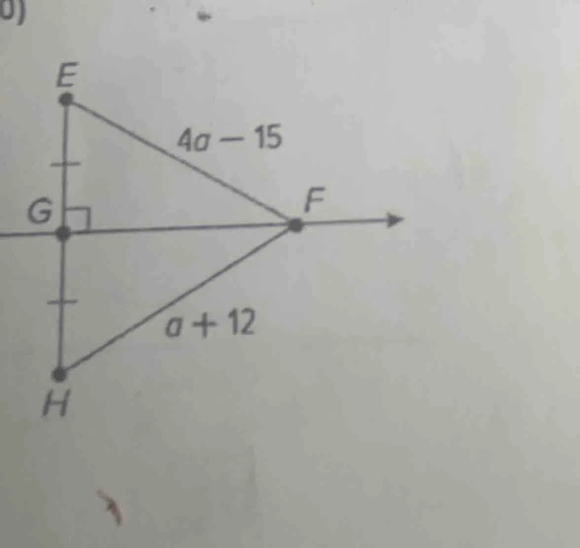 in the figure, e, g, h are on a vertical line, g and f are on a horizon…