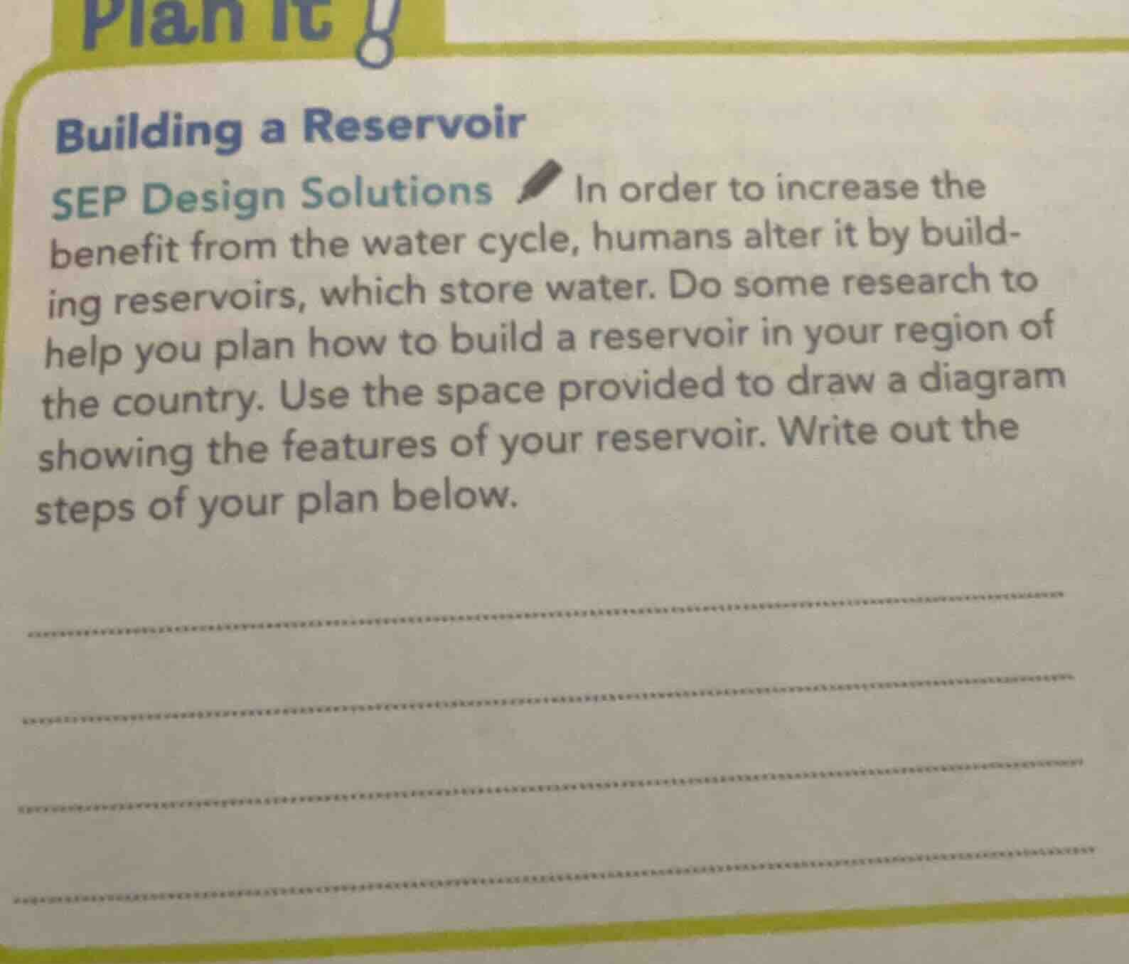 plan it! building a reservoir sep design solutions in order to increase…