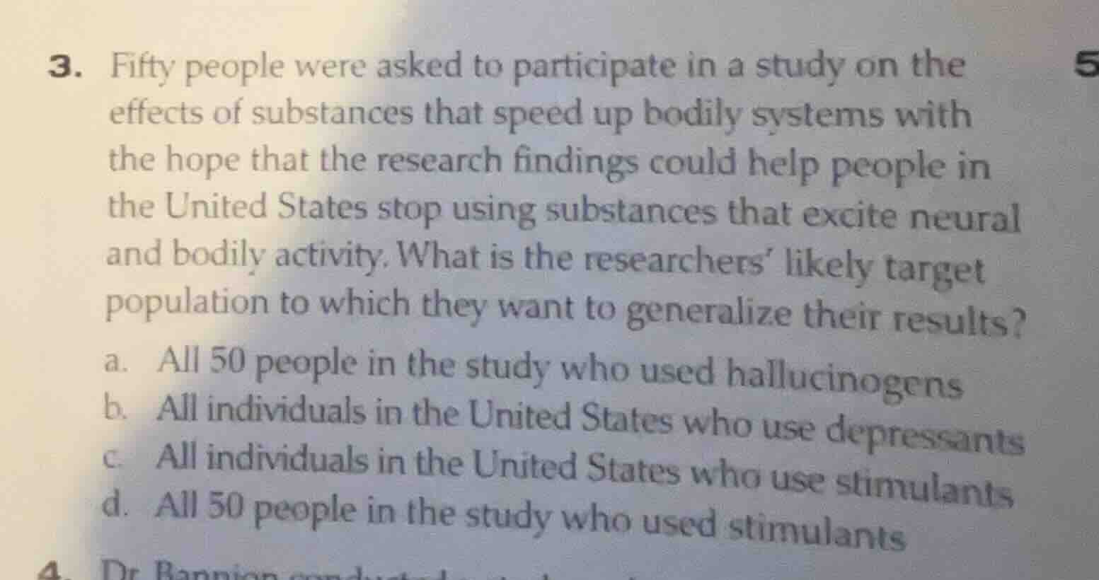 3. fifty people were asked to participate in a study on the effects of …