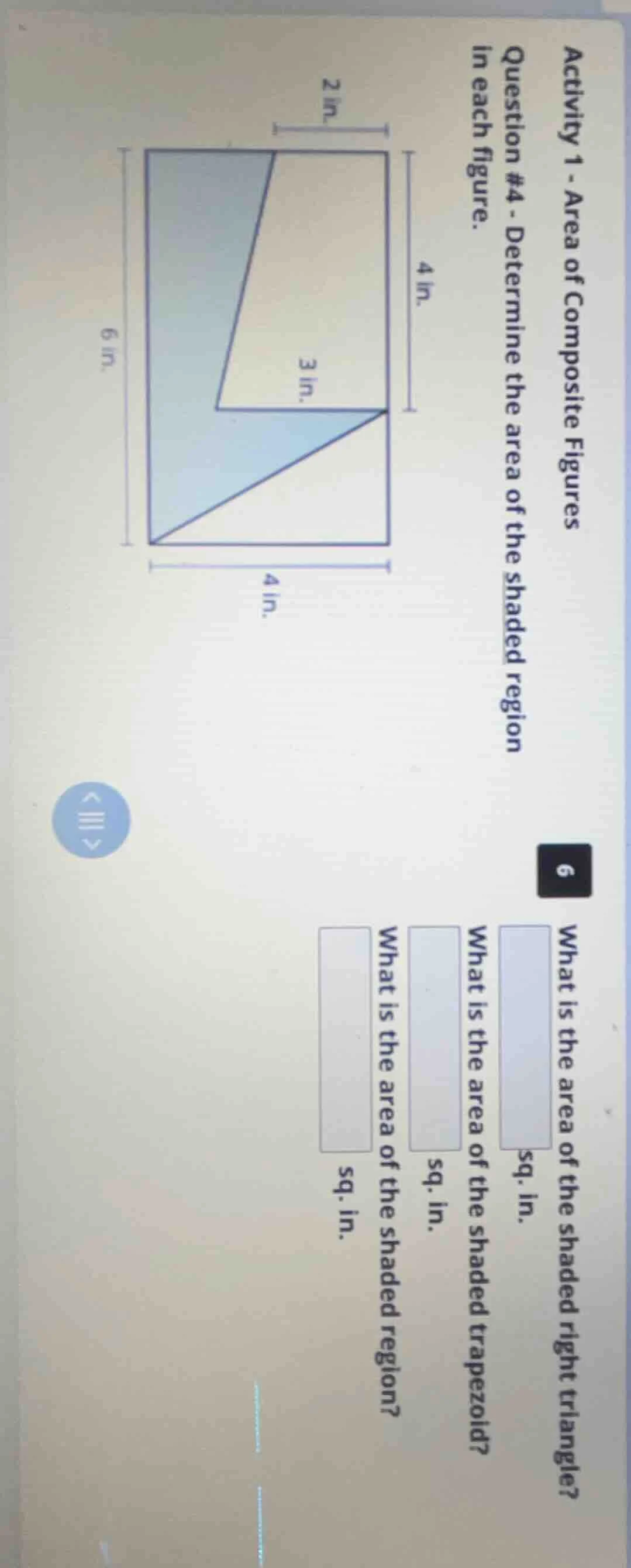 activity 1 - area of composite figures question #4 - determine the area…