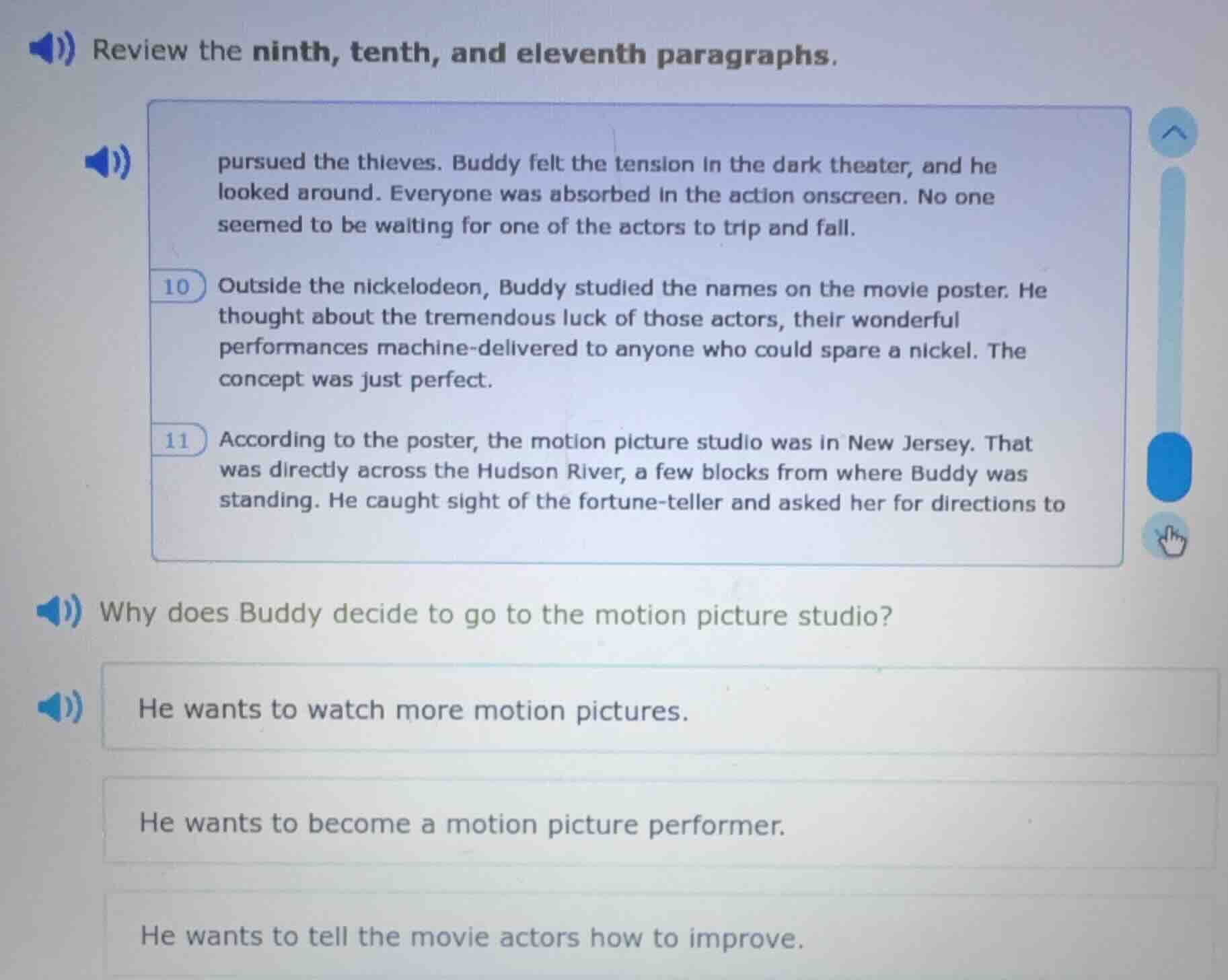 review the ninth, tenth, and eleventh paragraphs. pursued the thieves. …