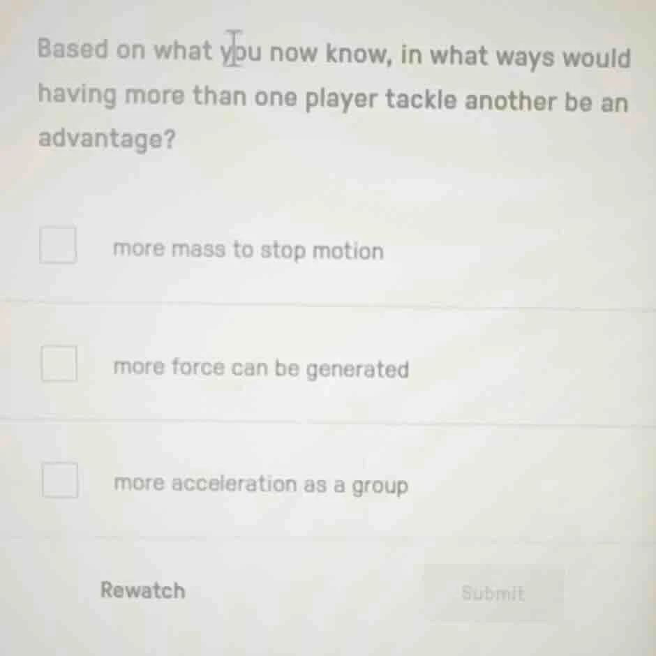 based on what you now know, in what ways would having more than one pla…