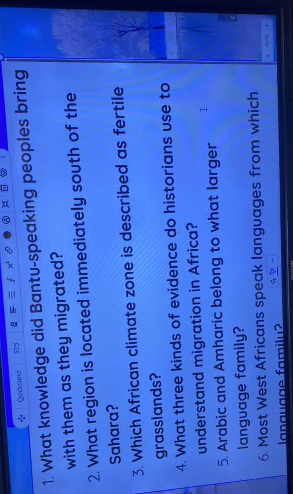 1. what knowledge did bantu - speaking peoples bring with them as they …