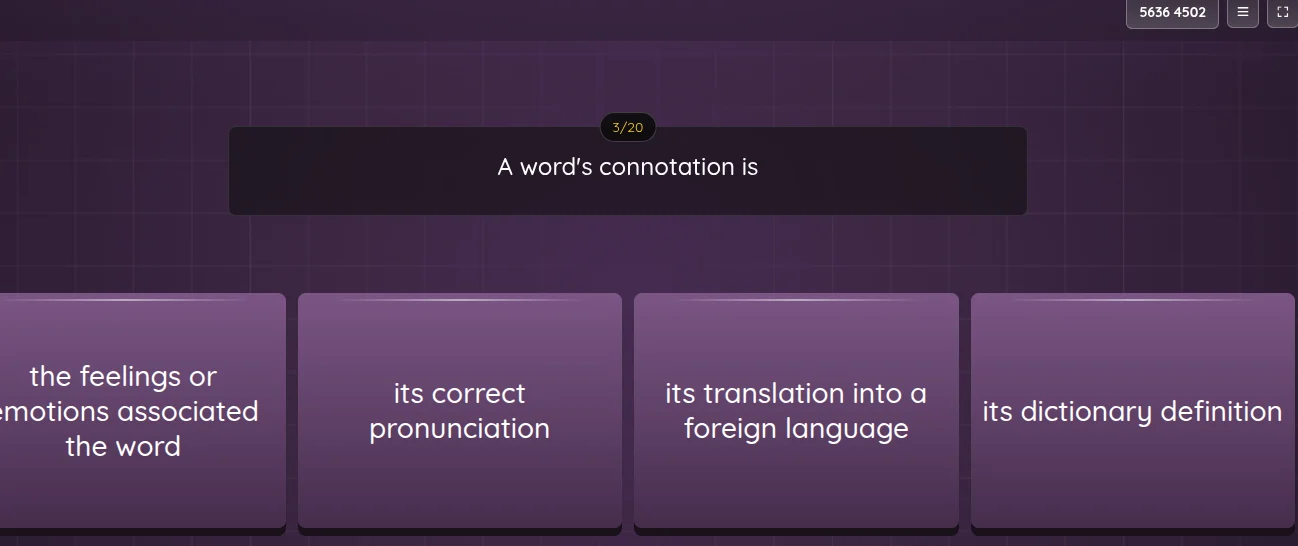 a words connotation is the feelings or emotions associated the word its…