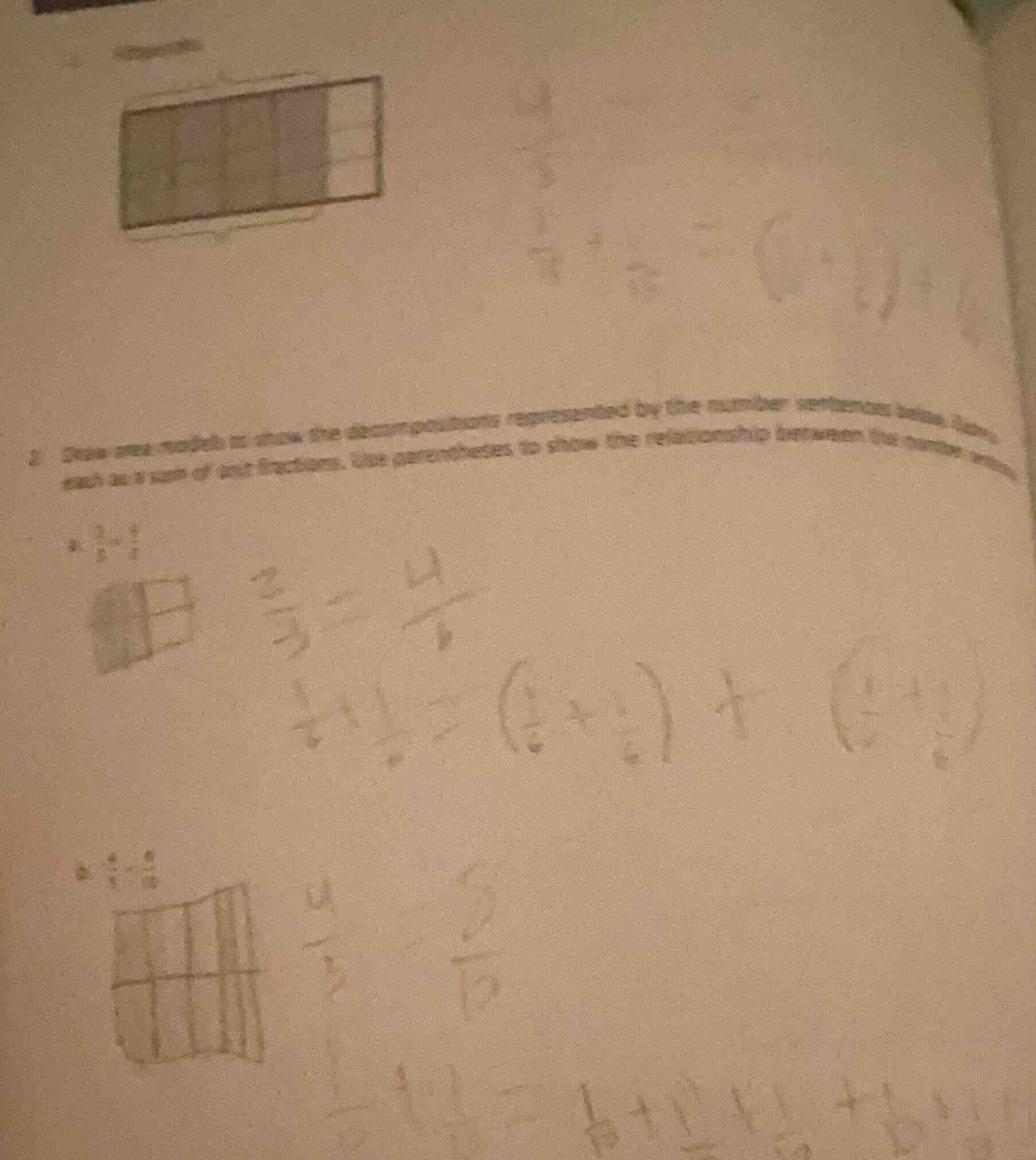 2. draw area models to show the decompositions represented by the numbe…