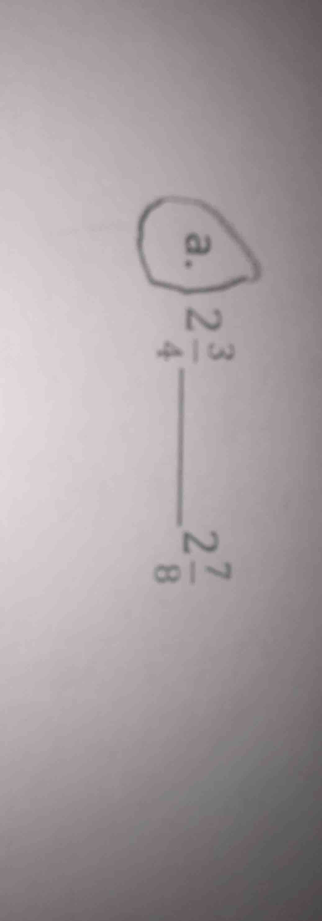a. \\(2\\frac{3}{4} - 2\\frac{7}{8}\\)