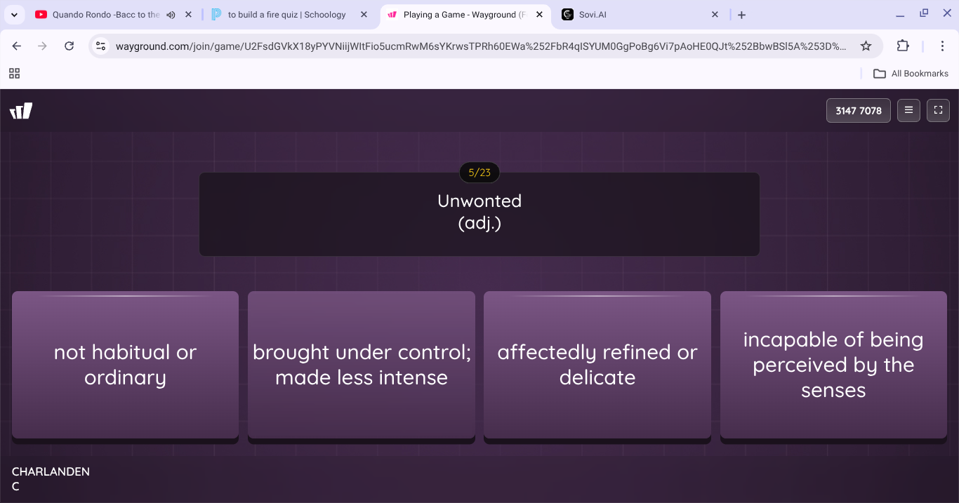 unwonted (adj.) not habitual or ordinary; brought under control; made l…