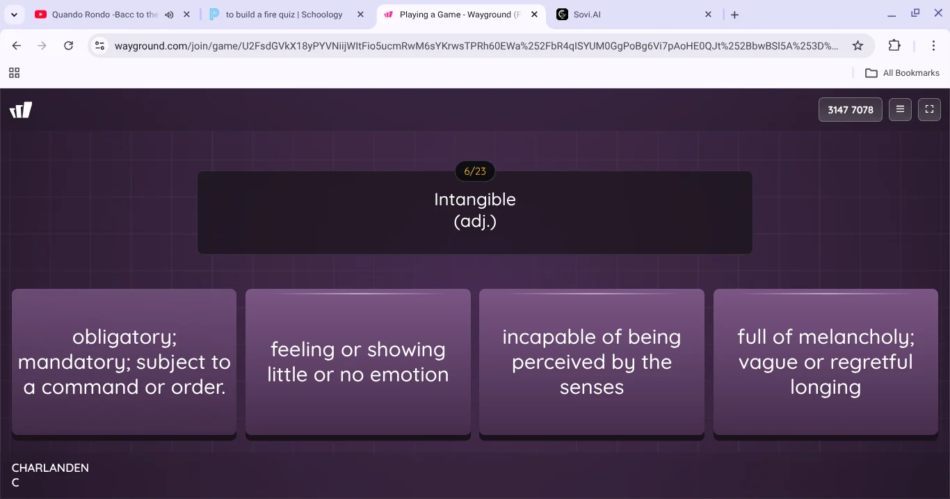 intangible (adj.) obligatory; mandatory; subject to a command or order.…