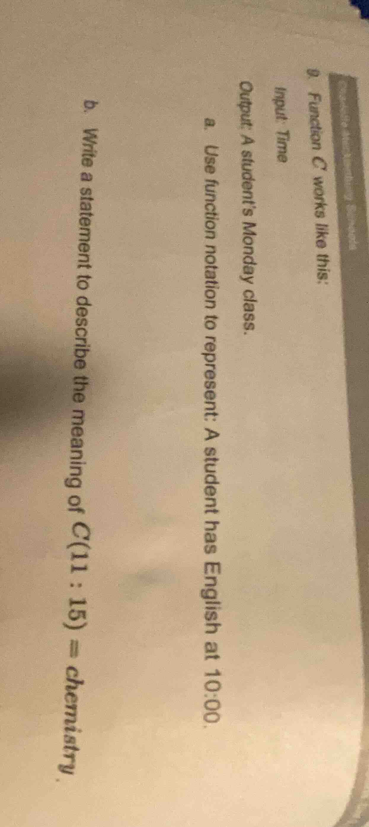 9. function c works like this: input: time output: a student’s monday c…