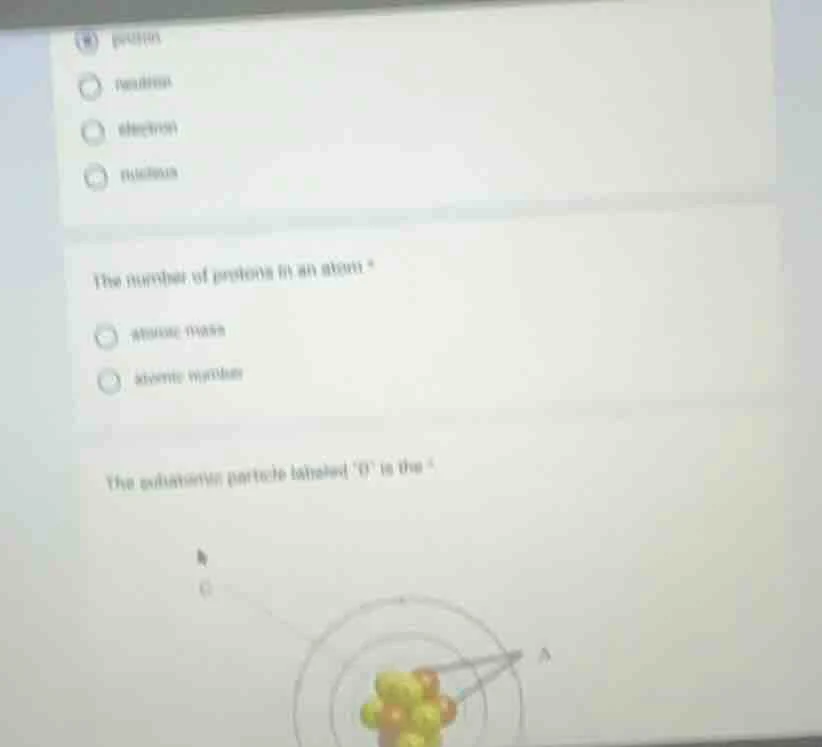 proton neutron electron nucleus the number of protons in an atom is ato…