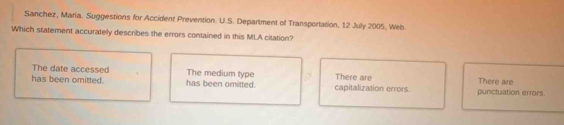 sanchez, maria. suggestions for accident prevention. u.s. department of…