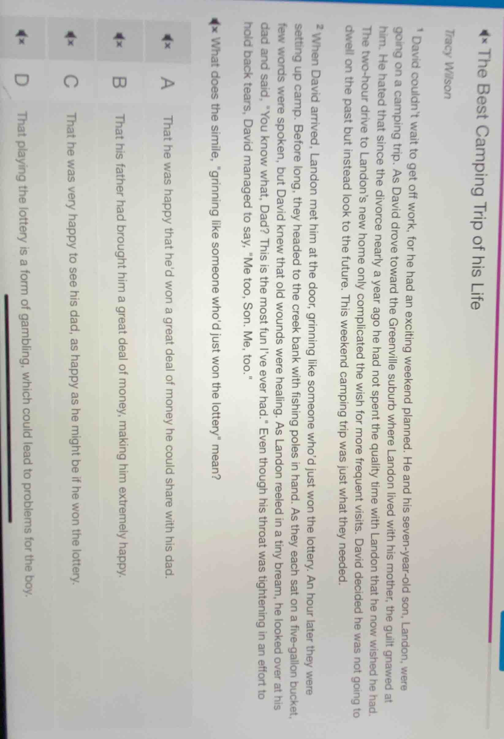 the best camping trip of his life tracy wilson 1 david couldn’t wait to…