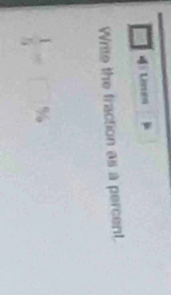 write the fraction as a percent! \\(\\frac{1}{2}=\\square\\%\\)