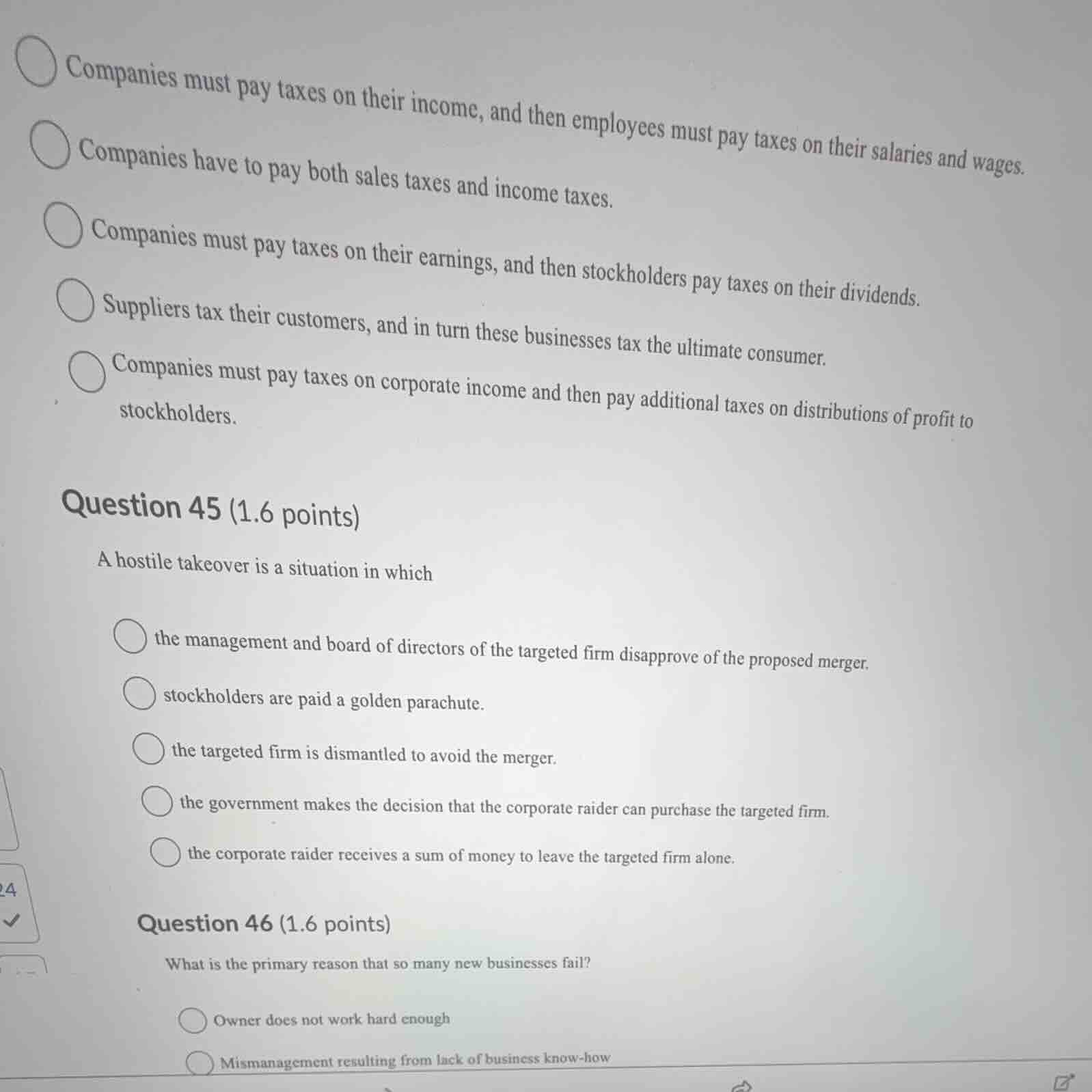 companies must pay taxes on their income, and then employees must pay t…