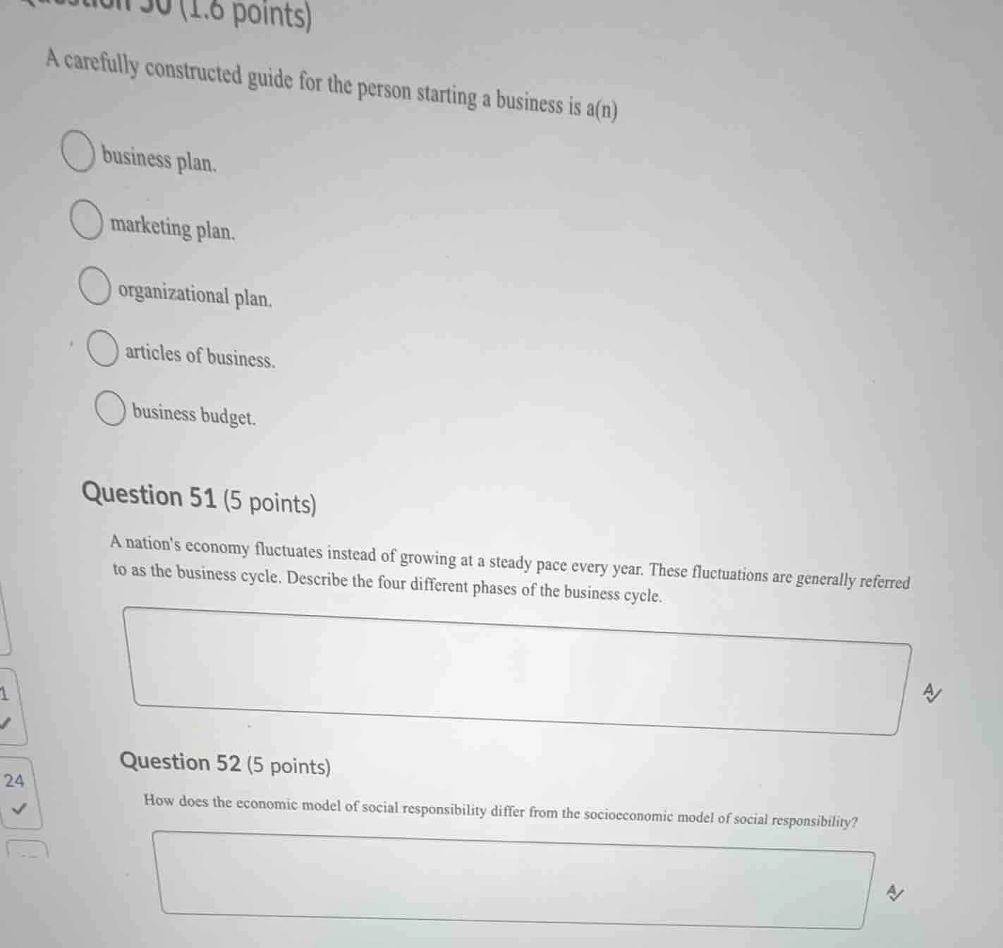 question 50 (1.6 points) a carefully constructed guide for the person s…