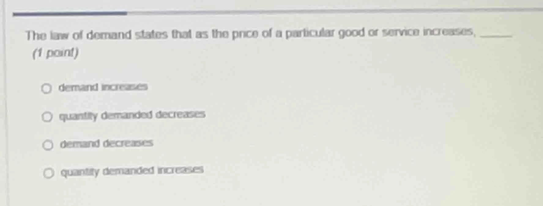 the law of demand states that as the price of a particular good or serv…