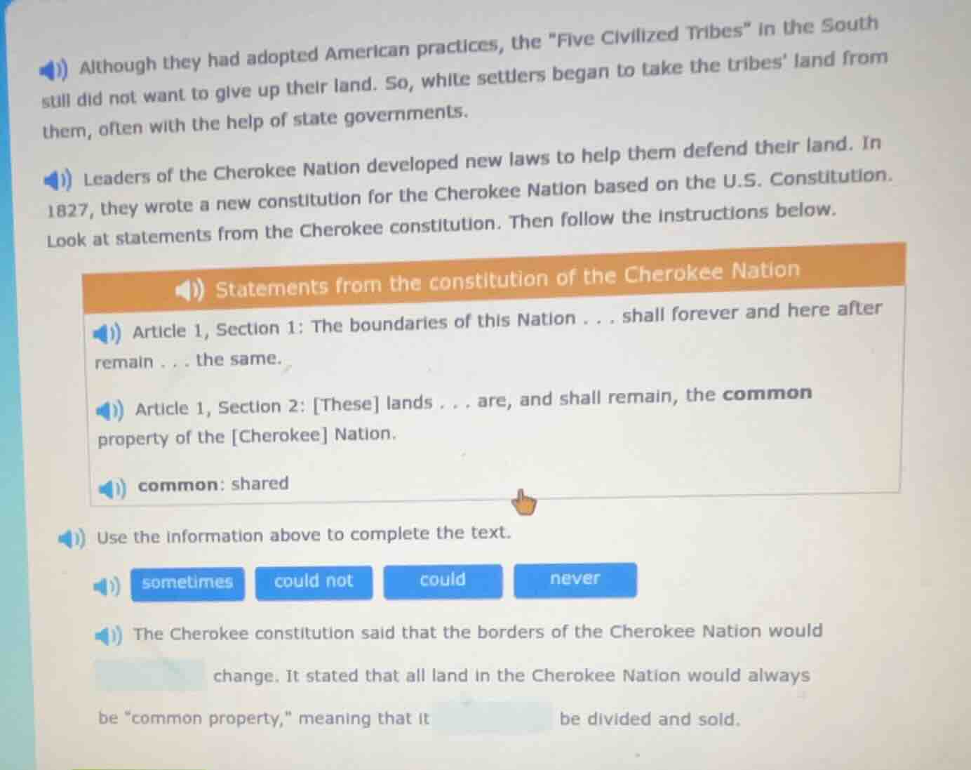 although they had adopted american practices, the \five civilized tribe…