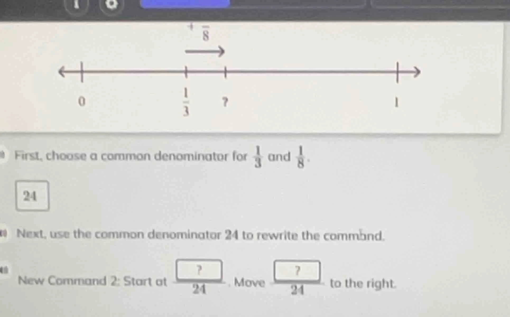 first, choose a common denominator for \\(\\frac{1}{3}\\) and \\(\\frac…