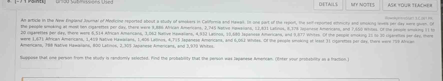 an article in the new england journal of medicine reported about a stud…